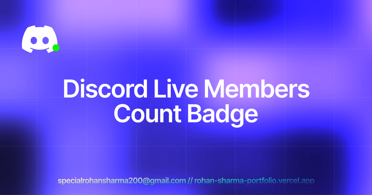 Discord Live Members Count-Badge